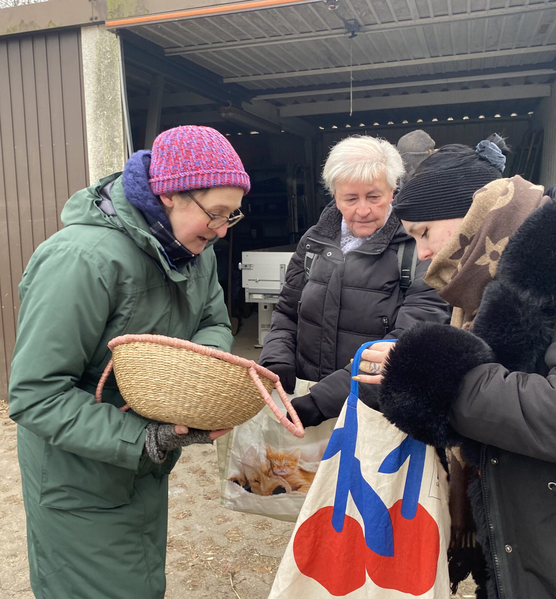 Kartoffeln werden ausgegeben