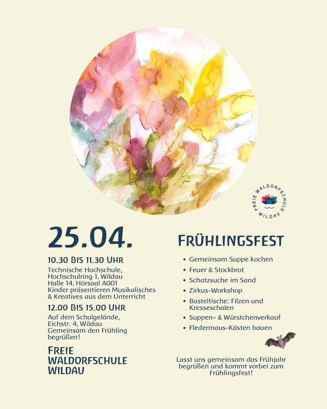 Plakat Einladung zum Frühlingsfest 2026